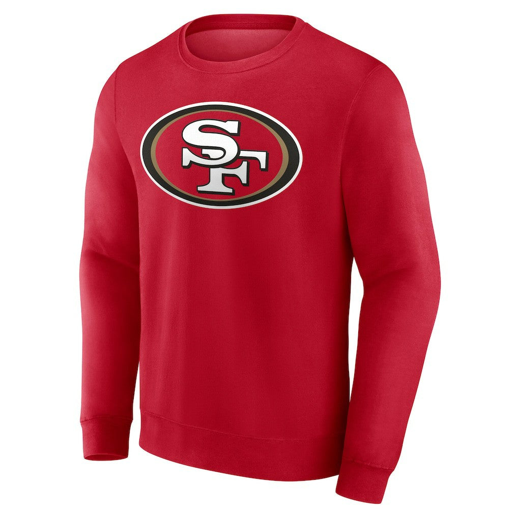 San Francisco 49ers Team Authentic Personalized Name & Number Sweatshirt - Scarlet Sweatshirts