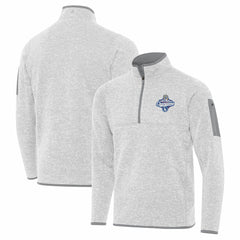 Los Angeles Dodgers Antigua 2025 World Series Champions Fortune Quarter-Zip Jacket - Heather Gray Jackets