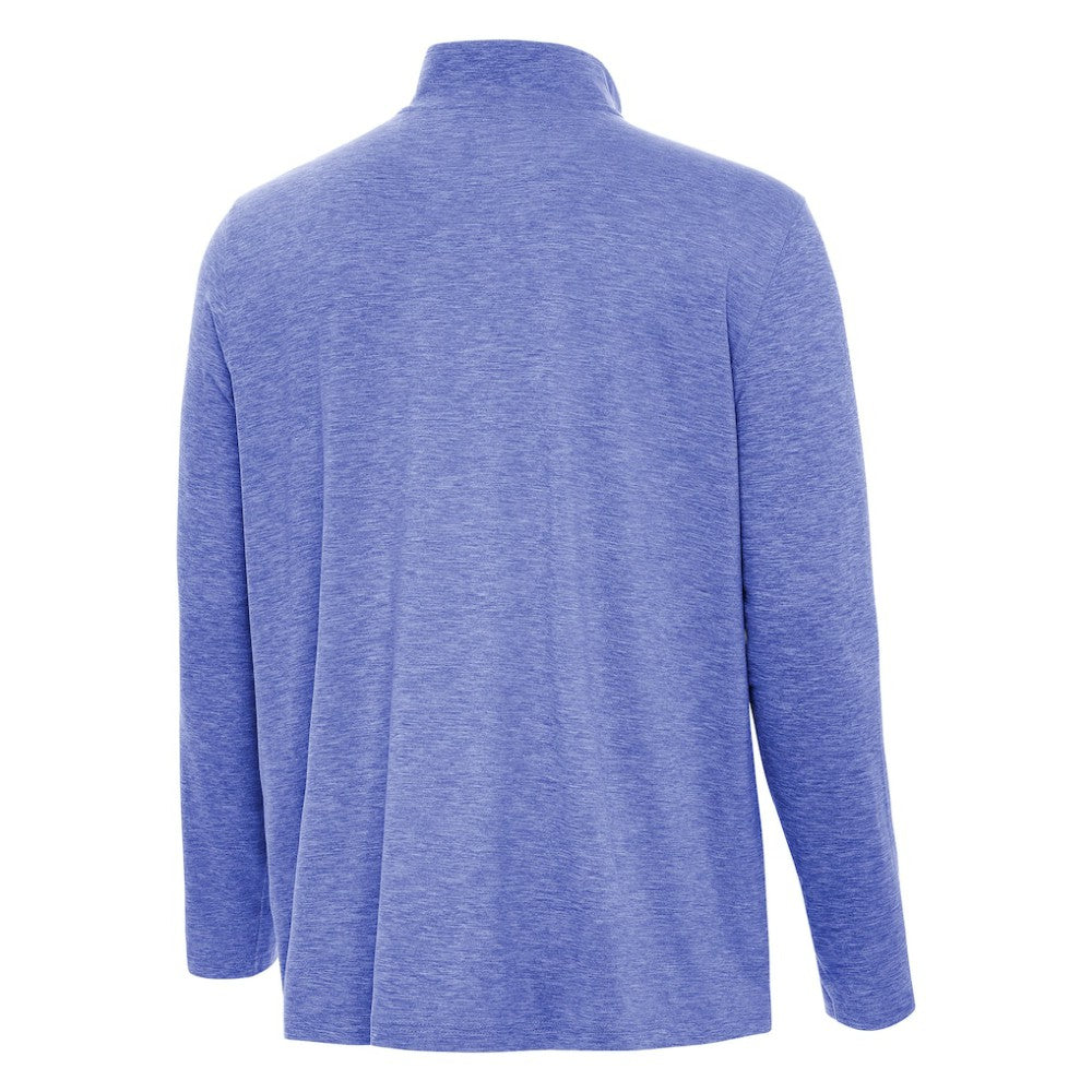 Los Angeles Dodgers Antigua Back-to-Back World Series Champions Hunk Quarter-Zip Pullover - Heather Royal Pullover