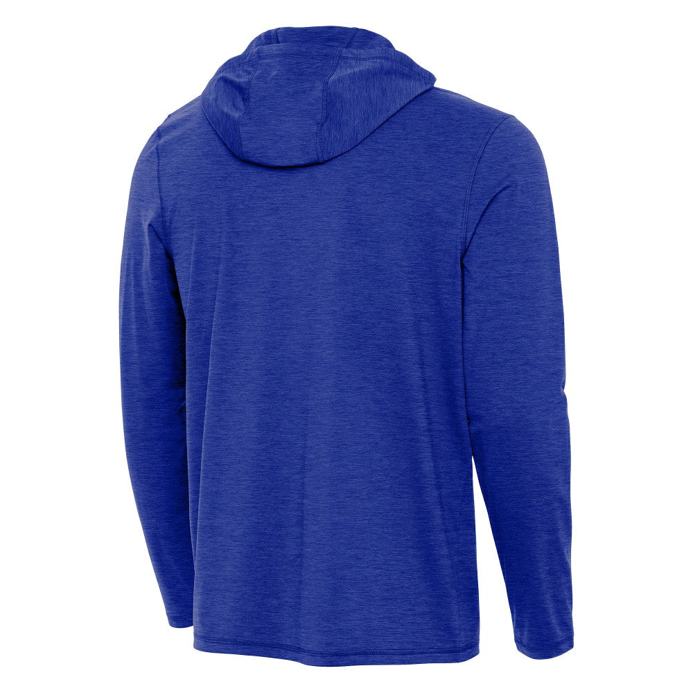 Los Angeles Dodgers Antigua Back-to-Back World Series Champions Tidy Quarter-Zip Hoodie - Heather Royal Hoodies