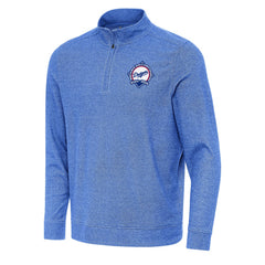 Los Angeles Dodgers Antigua Back-to-Back World Series Champions Subtle Quarter-Zip Pullover - Heather Royal Pullover