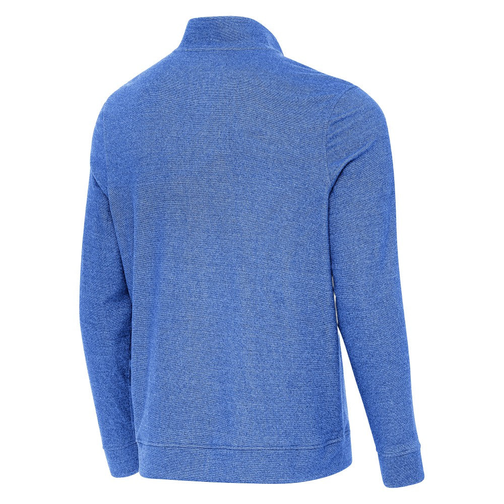 Los Angeles Dodgers Antigua Back-to-Back World Series Champions Subtle Quarter-Zip Pullover - Heather Royal Pullover