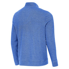 Los Angeles Dodgers Antigua Back-to-Back World Series Champions Subtle Quarter-Zip Pullover - Heather Royal Pullover
