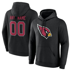 Arizona Cardinals Big & Tall Team Authentic Custom Hoodie - Black Hoodies