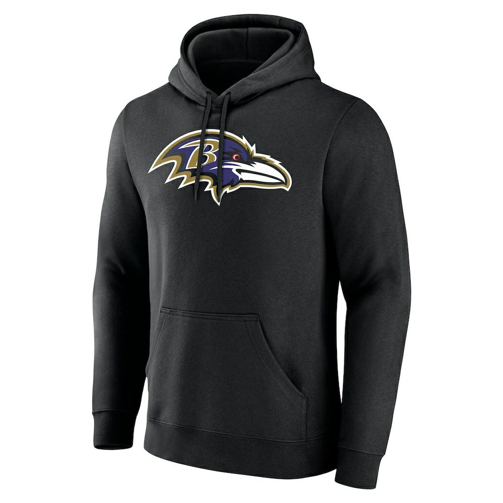 Baltimore Ravens Big & Tall Team Authentic Custom Hoodie - Black Hoodies