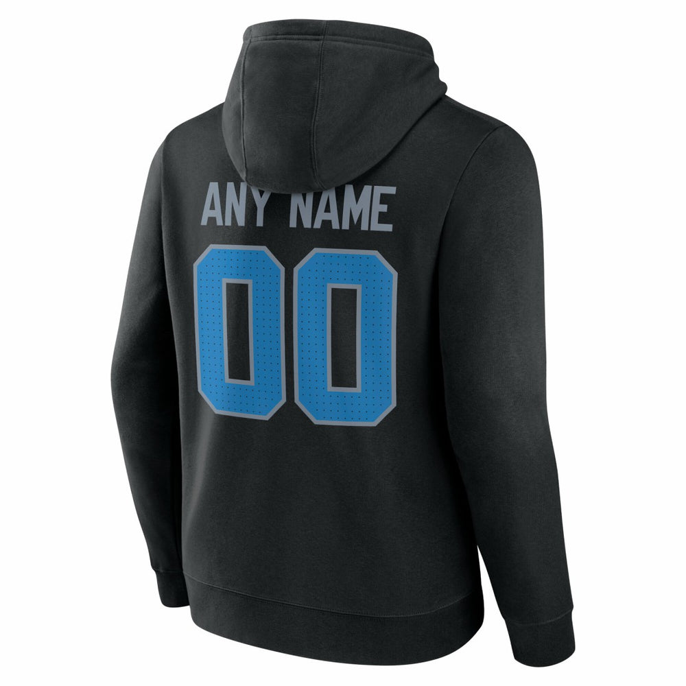 Detroit Lions Big & Tall Team Authentic Custom Hoodie - Black Hoodies