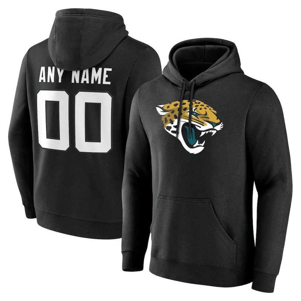 Jacksonville Jaguars Big & Tall Team Authentic Custom Hoodie - Black Hoodies