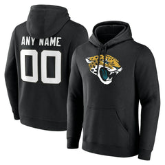 Jacksonville Jaguars Big & Tall Team Authentic Custom Hoodie - Black Hoodies