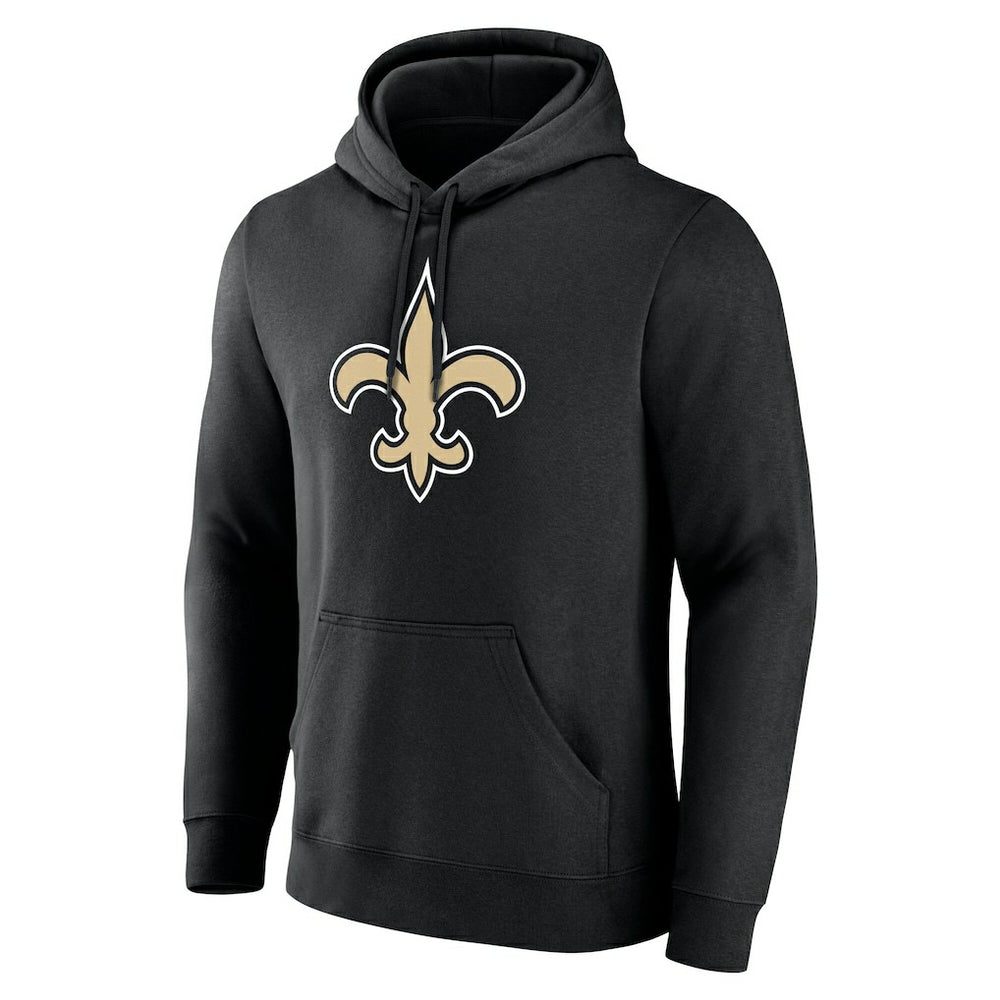 New Orleans Saints Big & Tall Team Authentic Custom Hoodie - Black Hoodies