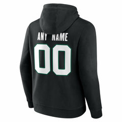 New York Jets Big & Tall Team Authentic Custom Hoodie - Black Hoodies