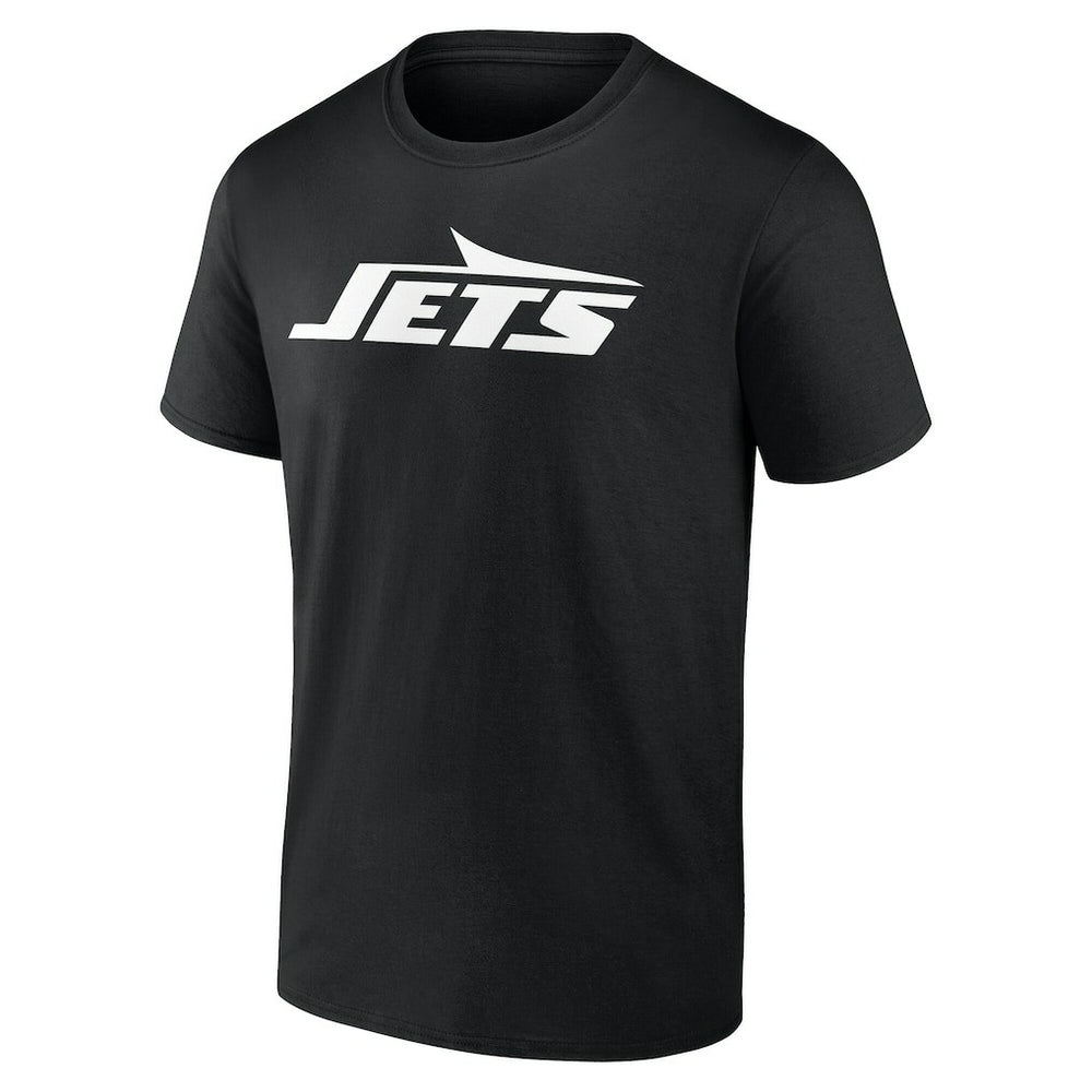 New York Jets Big & Tall Team Authentic Custom T-Shirt - Black T-shirts