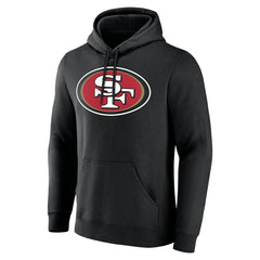 San Francisco 49ers Big & Tall Team Authentic Custom Hoodie - Black Hoodies
