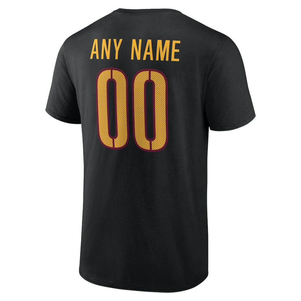 Washington Commanders Big & Tall Team Authentic Custom T-Shirt - Black T-shirts