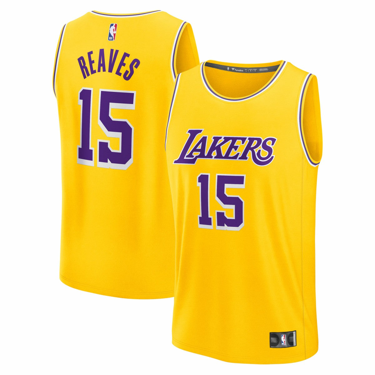 Austin Reaves Los Angeles Lakers Fast Break Replica Jersey Gold Icon Edition - Fanatics
