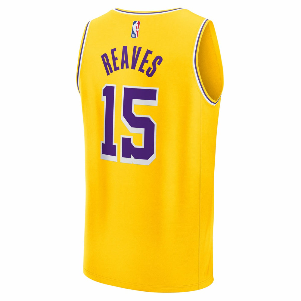 Austin Reaves Los Angeles Lakers Youth Fast Break Replica Jersey Gold Icon Edition - Fanatics