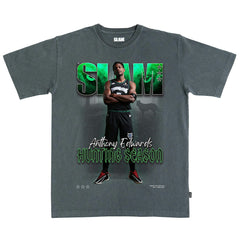 Anthony Edwards Minnesota Timberwolves SLAM Unisex Cover T-Shirt Charcoal outlet