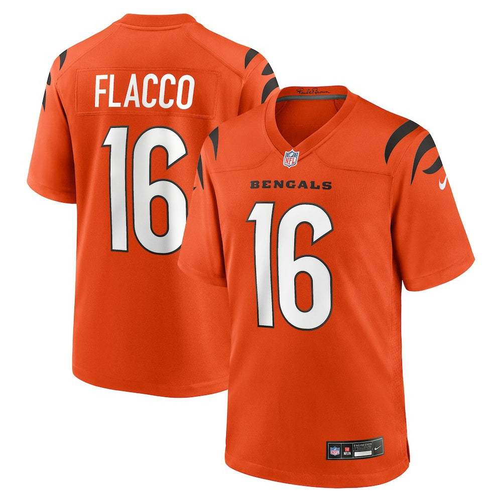 Joe Flacco Cincinnati Bengals Alternate Game Jersey - Orange Jerseys