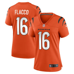 Joe Flacco Cincinnati Bengals Women's Alternate Game Jersey - Orange Jerseys