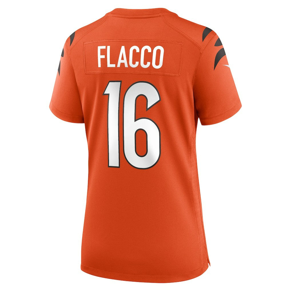 Joe Flacco Cincinnati Bengals Women's Alternate Game Jersey - Orange Jerseys