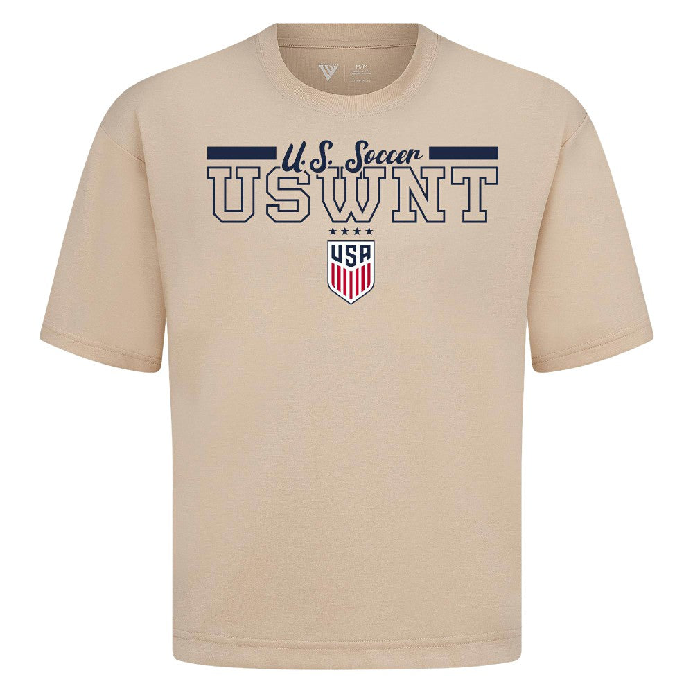 USWNT Levelwear Vanguard Luxe Signature T-Shirt Khaki