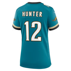 Travis Hunter Jacksonville Jaguars Women's Alternate 2 Prowler Throwback Game Jersey - Teal Jerseys