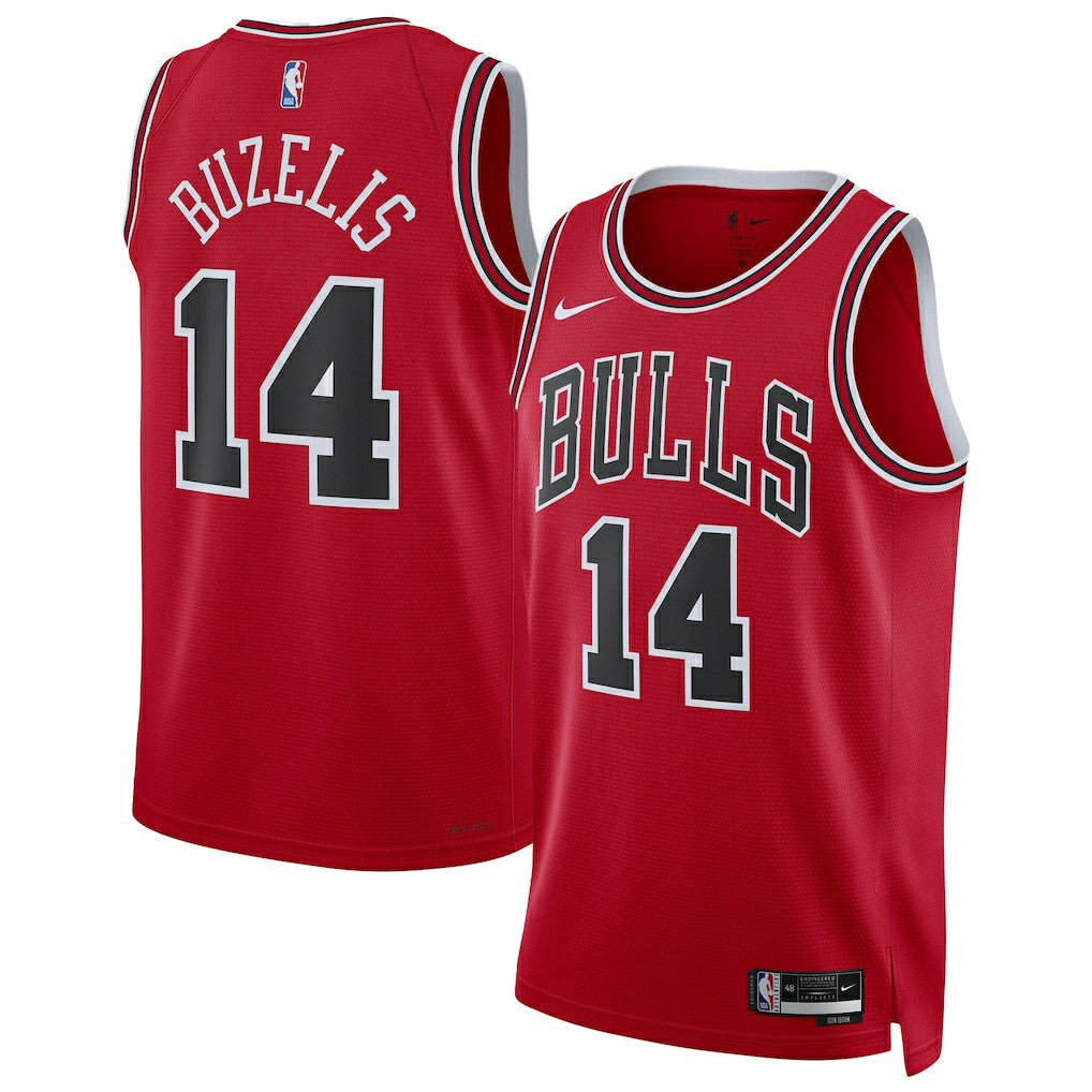 Matas Buzelis Chicago Bulls Unisex Swingman Player Jersey Icon Editi- Red - Nike