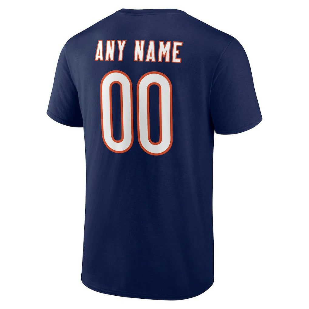 Chicago Bears Big & Tall Team Authentic Custom T-Shirt - Navy T-shirts