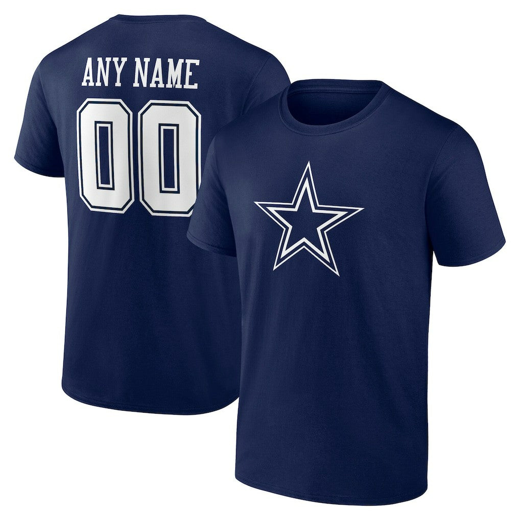 Dallas Cowboys Big & Tall Team Authentic Custom T-Shirt - Navy T-shirts