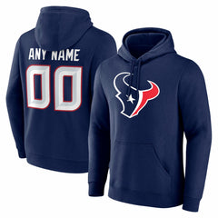 Houston Texans Big & Tall Team Authentic Custom Hoodie - Navy Hoodies