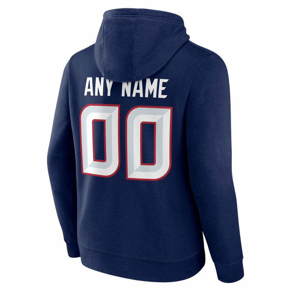 Houston Texans Big & Tall Team Authentic Custom Hoodie - Navy Hoodies
