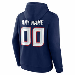 Houston Texans Big & Tall Team Authentic Custom Hoodie - Navy Hoodies