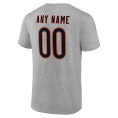 Chicago Bears Big & Tall Team Authentic Custom T-Shirt - Gray T-shirts