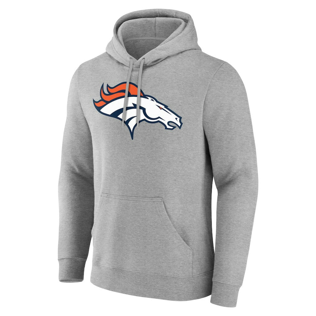 Denver Broncos Big & Tall Team Authentic Custom Hoodie - Gray Hoodies