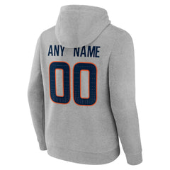 Denver Broncos Big & Tall Team Authentic Custom Hoodie - Gray Hoodies