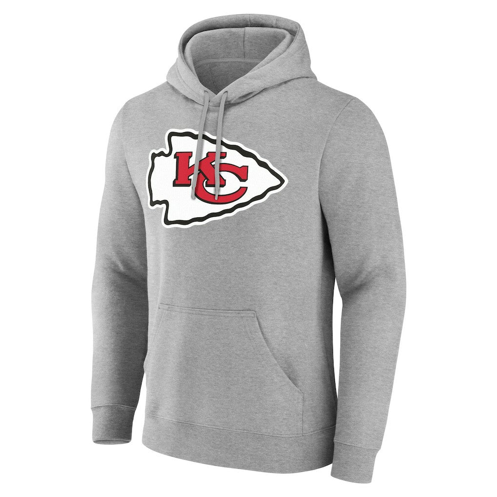 Kansas City Chiefs Big & Tall Team Authentic Custom Hoodie - Gray Hoodies