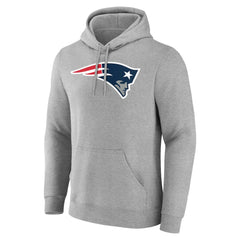 New England Patriots Big & Tall Team Authentic Custom Hoodie - Gray Hoodies