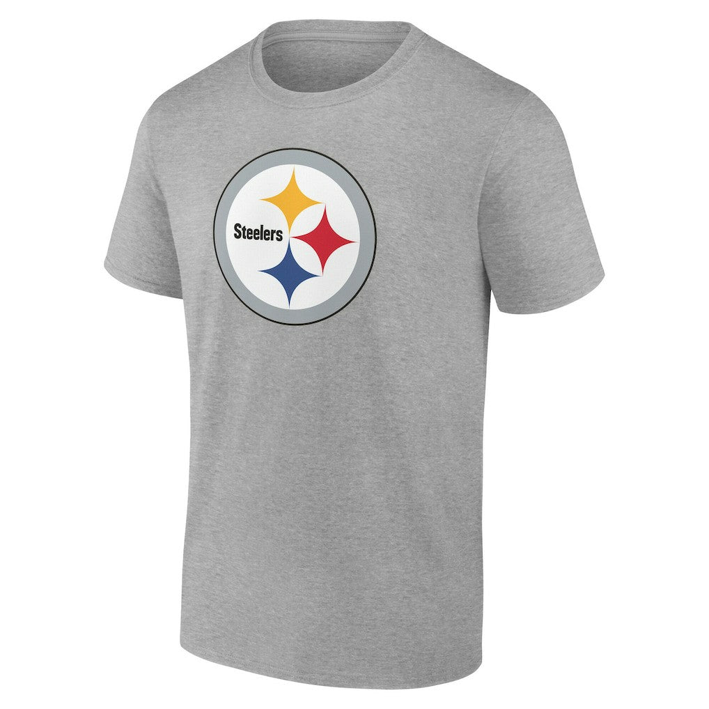 Pittsburgh Steelers Big & Tall Team Authentic Custom T-Shirt - Gray T-shirts