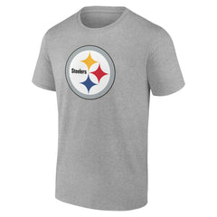 Pittsburgh Steelers Big & Tall Team Authentic Custom T-Shirt - Gray T-shirts