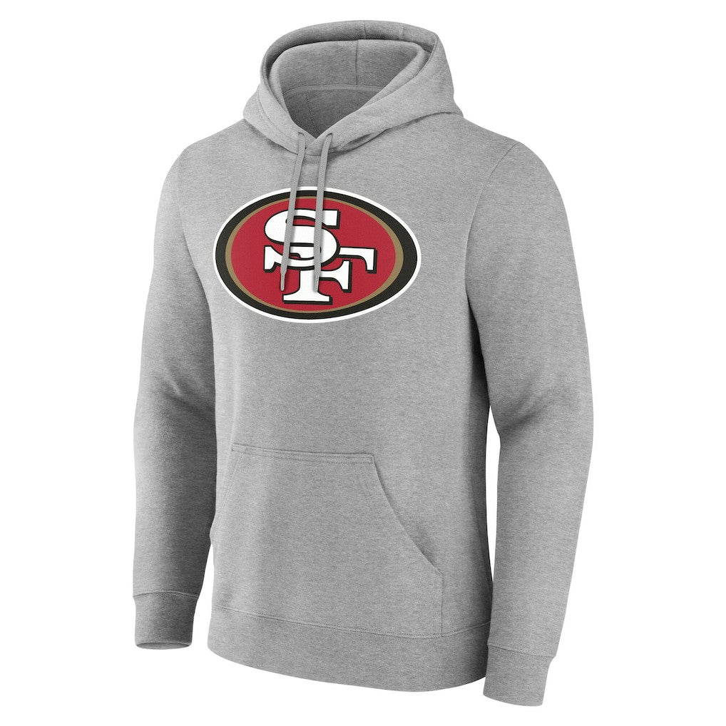 San Francisco 49ers Big & Tall Team Authentic Custom Hoodie - Gray Hoodies