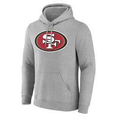 San Francisco 49ers Big & Tall Team Authentic Custom Hoodie - Gray Hoodies
