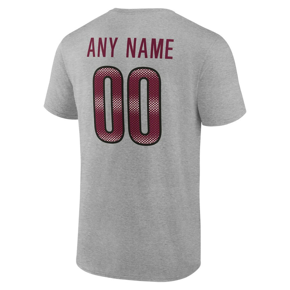 Washington Commanders Big & Tall Team Authentic Custom T-Shirt - Gray T-shirts