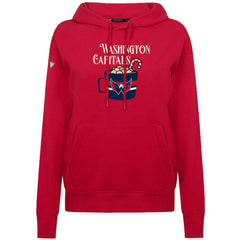 Washington Capitals Levelwear Women's Mellow Holiday Adorn Hoodie - Red | US 203587472