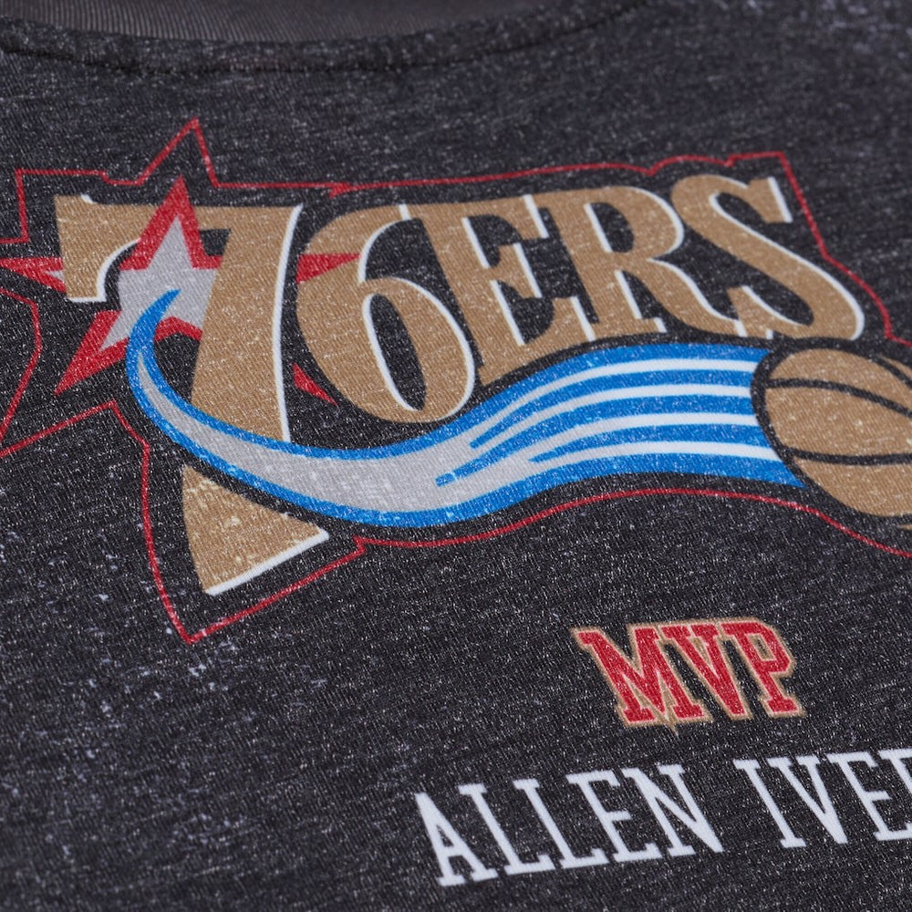 Philadelphia 76ers Hardwood Classics Originals Collection 2000-2001 Team Roster T-Shirt Black - Mitchell & Ness