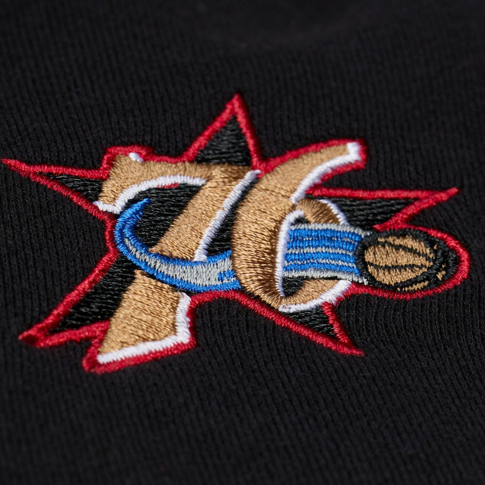 Philadelphia 76ers Hardwood Classics Originals Collection 2000-2001 Team Roster Fleece Hoodie Black - Mitchell & Ness