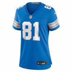 Calvin Johnson Detroit Lions Women's Team Retired Game Jersey - Blue Jerseys