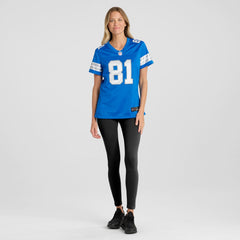 Calvin Johnson Detroit Lions Women's Team Retired Game Jersey - Blue Jerseys