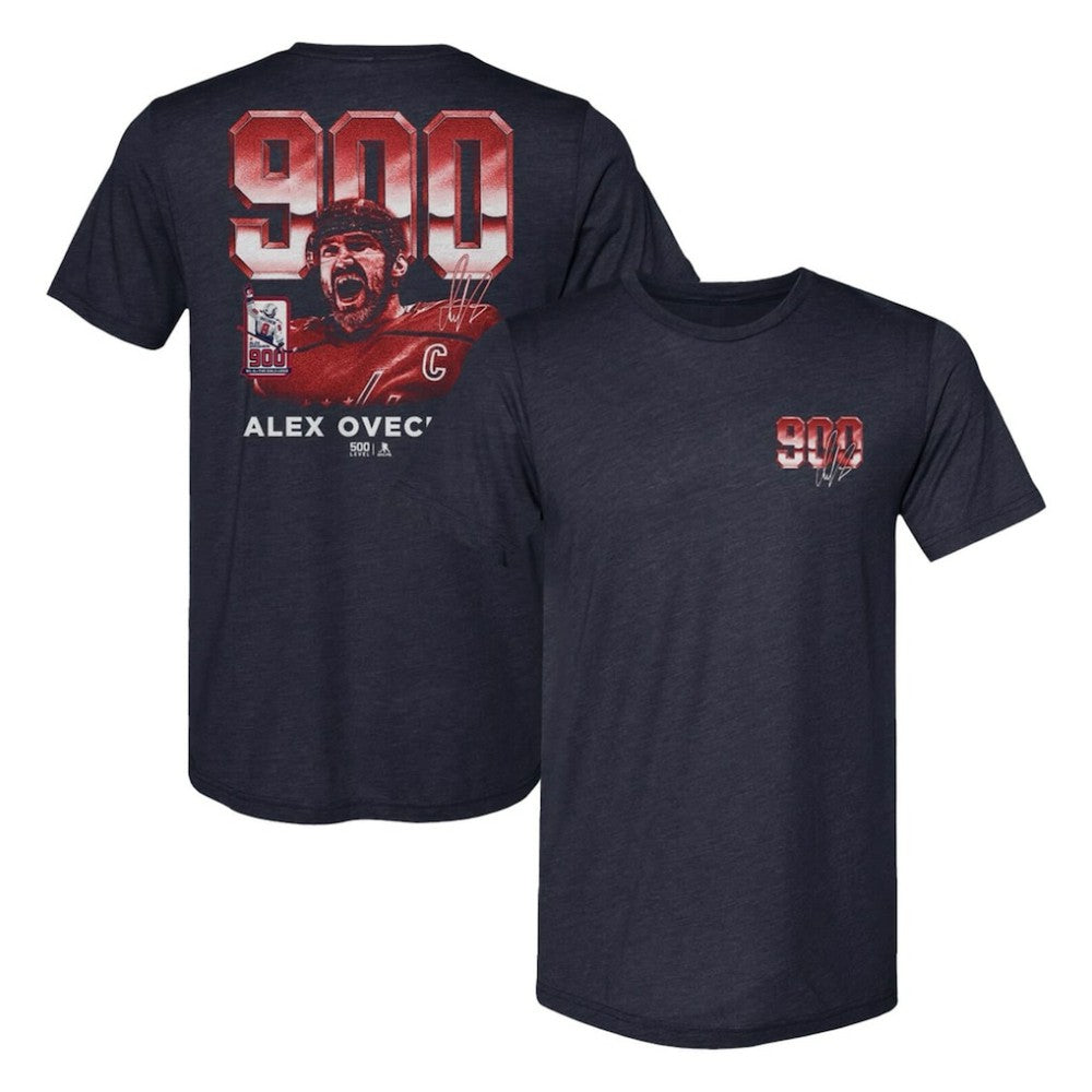 Alexander Ovechkin Washington Capitals 500 Level 900th Career Goal Tri-Blend T-Shirt - Navy | US 203597221
