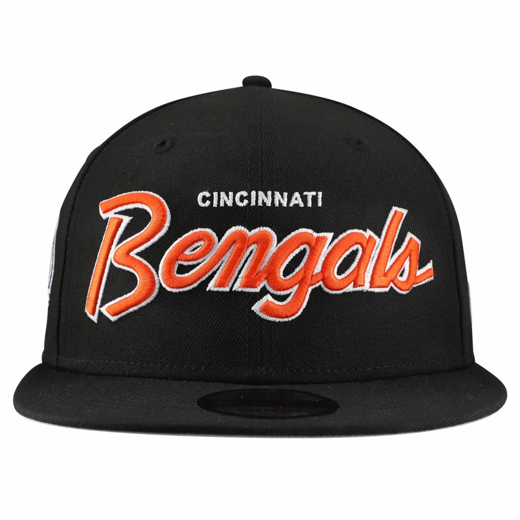 Cincinnati Bengals New Era Main Script 9FIFTY Snapback Hat - Kelly Green Hats