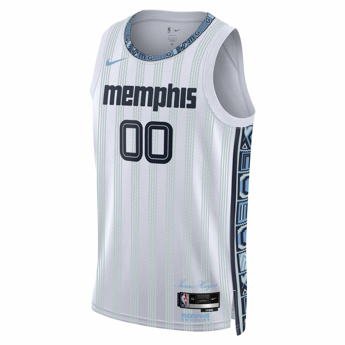 Memphis Grizzlies Unisex 2025/26 City Edition Swingman Custom Jersey White - Nike