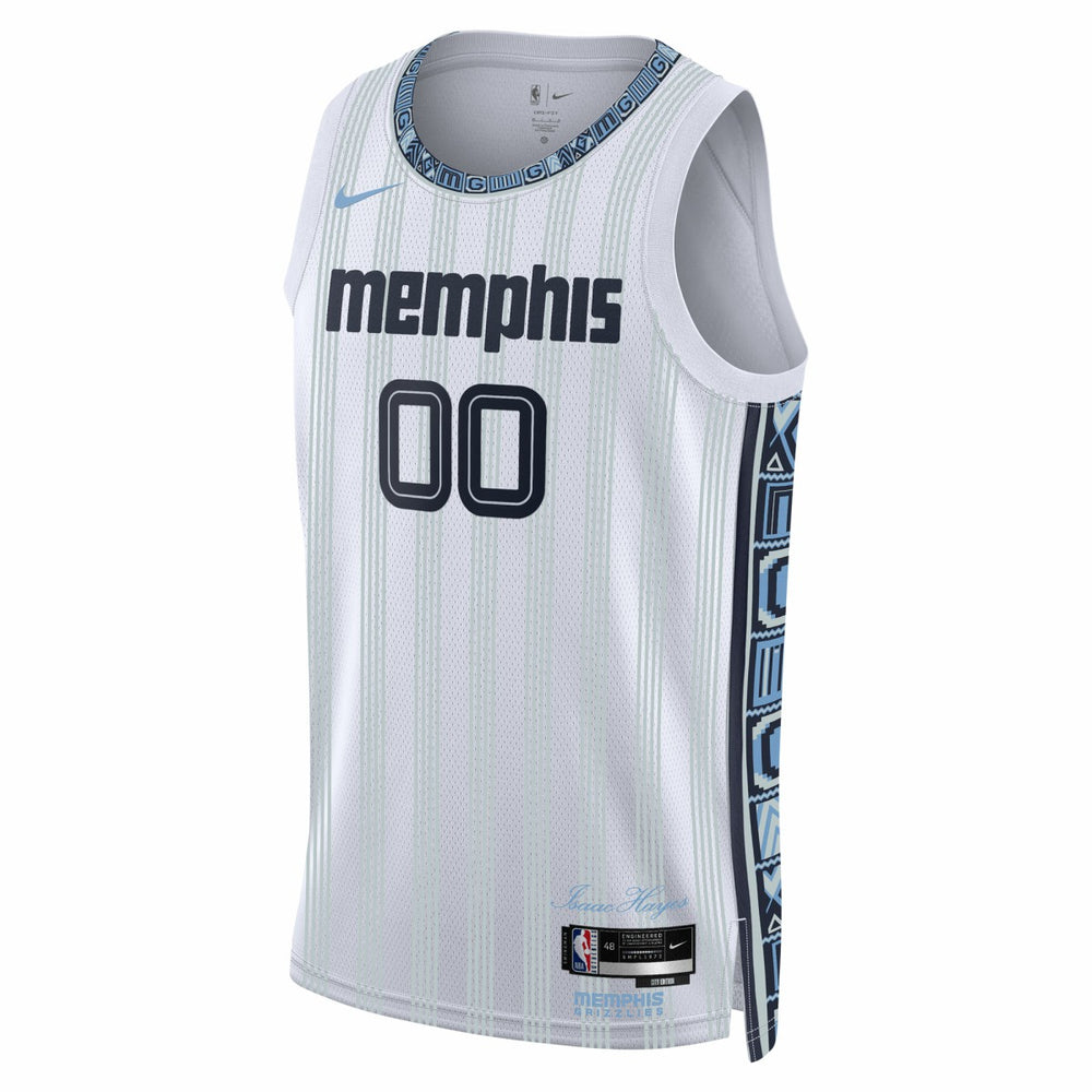 Memphis Grizzlies Unisex 2025/26 City Edition Swingman Custom Jersey White - Nike